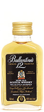 Ballantines whisky miniature