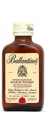 Ballantines whisky miniature