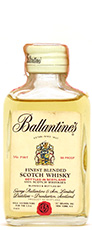 Ballantines whisky miniature