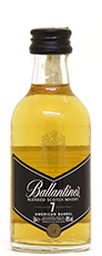 Ballantines whisky miniature