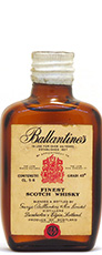 Ballantines whisky miniature