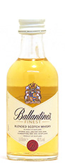 Ballantines whisky miniature